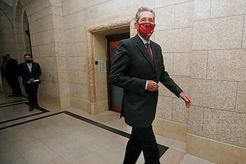 JOHN WOODS / WINNIPEG FREE PRESS
Manitoba premier Brian Pallister leaves question period at the Manitoba Legislature in Winnipeg Wednesday, March 24, 2021. 

Reporter: ?