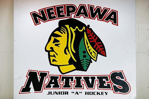JOHN WOODS / WINNIPEG FREE PRESS
An sign is photographed in the Neepawa Natives players dressing room at the Yellowhead Centre arena in Neepawa Thursday, March 25, 2021. The Natives are planning a name change.

Reporter: Sawatzky