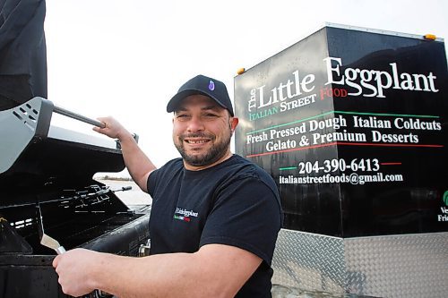 MIKE DEAL / WINNIPEG FREE PRESS
Phil Romolo, owner, Little Eggplant food truck is taking his truck out of storage early. 
Food trucks are scrambling to set up shop early as the weather gets warm, and many are rethinking their plans due to COVID.
See Malak Abas story
210326 - Friday, March 26, 2021.