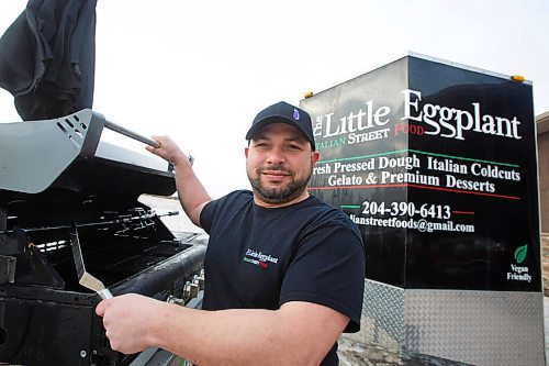 MIKE DEAL / WINNIPEG FREE PRESS
Phil Romolo, owner, Little Eggplant food truck is taking his truck out of storage early. 
Food trucks are scrambling to set up shop early as the weather gets warm, and many are rethinking their plans due to COVID.
See Malak Abas story
210326 - Friday, March 26, 2021.