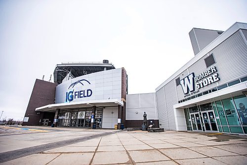 MIKAELA MACKENZIE / WINNIPEG FREE PRESS

IG Field in Winnipeg on Thursday, March 25, 2021.  For Jeff Hamilton story.

Winnipeg Free Press 2021