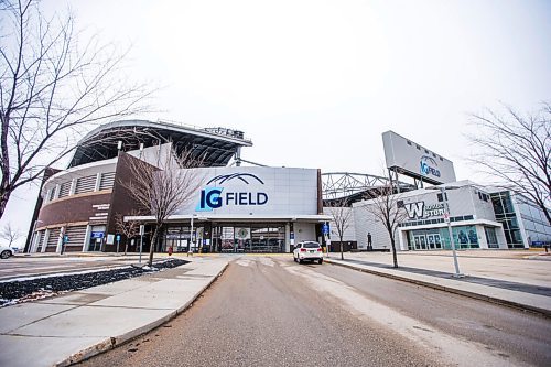 MIKAELA MACKENZIE / WINNIPEG FREE PRESS

IG Field in Winnipeg on Thursday, March 25, 2021.  For Jeff Hamilton story.

Winnipeg Free Press 2021