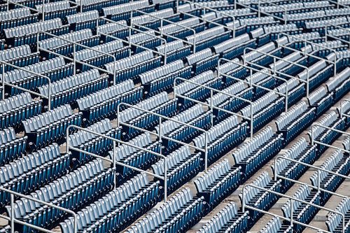 MIKAELA MACKENZIE / WINNIPEG FREE PRESS

Empty seats at IG Field in Winnipeg on Thursday, March 25, 2021.  For Jeff Hamilton story.

Winnipeg Free Press 2021