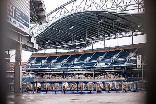 MIKAELA MACKENZIE / WINNIPEG FREE PRESS

Empty seats at IG Field in Winnipeg on Thursday, March 25, 2021.  For Jeff Hamilton story.

Winnipeg Free Press 2021