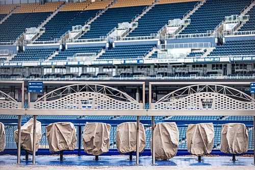 MIKAELA MACKENZIE / WINNIPEG FREE PRESS

Empty seats at IG Field in Winnipeg on Thursday, March 25, 2021.  For Jeff Hamilton story.

Winnipeg Free Press 2021