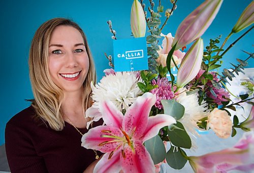 MIKE DEAL / WINNIPEG FREE PRESS
Catherine Metrycki founder and CEO of Callia Flowers, a tech-enabled flower delivery company  all digital ordering, five clicks and you're done, choice of three boquets and that's it. The company just closed a $1.1 million round of financing after tripling revenue in 2020 and expecting to triple in size again this year.
210326 - Friday, March 26, 2021.