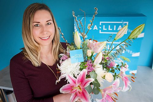 MIKE DEAL / WINNIPEG FREE PRESS
Catherine Metrycki founder and CEO of Callia Flowers, a tech-enabled flower delivery company  all digital ordering, five clicks and you're done, choice of three boquets and that's it. The company just closed a $1.1 million round of financing after tripling revenue in 2020 and expecting to triple in size again this year.
210326 - Friday, March 26, 2021.