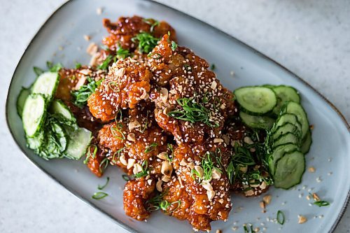 MIKAELA MACKENZIE / WINNIPEG FREE PRESS

Korean fried chicken at chef Mark Merano's home in Winnipeg on Monday, March 29, 2021.  For Eva Wasney story.

Winnipeg Free Press 2021