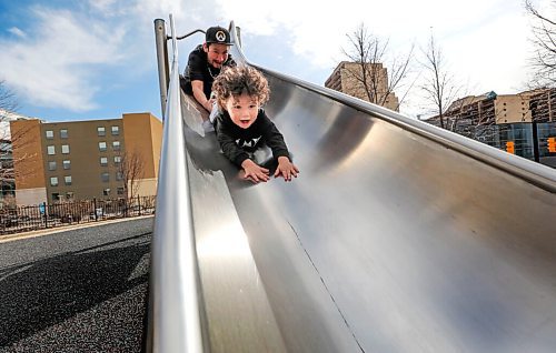 RUTH BONNEVILLE / WINNIPEG FREE PRESS 

Local - Central Park safety

One-year-old Joseph is all smiles as he slides with his dad, Ryan, down the slide at Central Park on Monday. 

Story on the reaction of of people who use Central Park to relax or play with their kids after the  shooting in the afternoon on Saturday.  


Story by Malak Abas

March 29 ,2021
