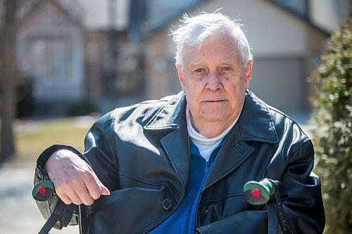 MIKAELA MACKENZIE / WINNIPEG FREE PRESS

Tom Denton, 86, poses for a portrait in his front driveway in Winnipeg on Thursday, April 1, 2021. Denton was vaccinated in mid-March, had a check-up from a paramedic during the waiting period after receiving the shot, and this week received a $228 bill from the Winnipeg Fire Paramedic Service for the treatment. For Katie May story.

Winnipeg Free Press 2021