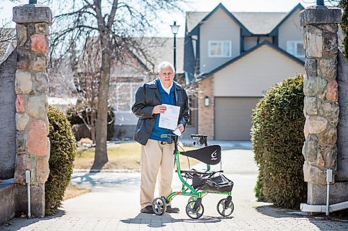 MIKAELA MACKENZIE / WINNIPEG FREE PRESS

Tom Denton, 86, poses for a portrait in his front driveway with the bill in Winnipeg on Thursday, April 1, 2021. Denton was vaccinated in mid-March, had a check-up from a paramedic during the waiting period after receiving the shot, and this week received a $228 bill from the Winnipeg Fire Paramedic Service for the treatment. For Katie May story.

Winnipeg Free Press 2021