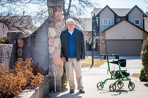 MIKAELA MACKENZIE / WINNIPEG FREE PRESS

Tom Denton, 86, poses for a portrait in his front driveway in Winnipeg on Thursday, April 1, 2021. Denton was vaccinated in mid-March, had a check-up from a paramedic during the waiting period after receiving the shot, and this week received a $228 bill from the Winnipeg Fire Paramedic Service for the treatment. For Katie May story.

Winnipeg Free Press 2021
