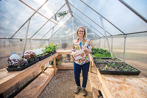 MIKAELA MACKENZIE / WINNIPEG FREE PRESS

Gardener Janet Epp, who uses a coconut coir mix instead of peat to start her seedlings, poses for a portrait in her greenhouse in Winnipeg on Tuesday, April 6, 2021. For Sarah Lawrynuik story.

Winnipeg Free Press 2021