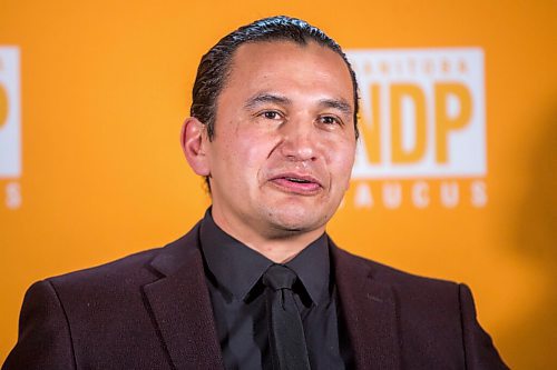 MIKAELA MACKENZIE / WINNIPEG FREE PRESS

Wab Kinew, leader of the opposition, responds to the 2021 budget at the Manitoba Legislative Building in Winnipeg on Wednesday, April 7, 2021. For --- story.

Winnipeg Free Press 2021