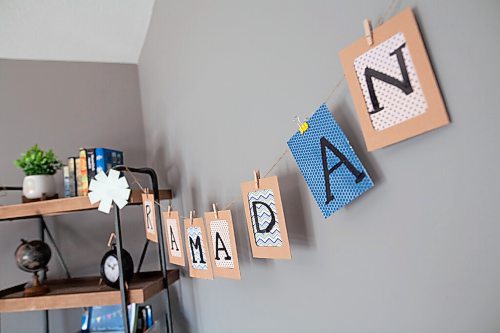 Daniel Crump / Winnipeg Free Press. Part of the ramadan corner Waleeds family decorated to help them celebrate as the the month of ramadan approaches. April 10, 2021.