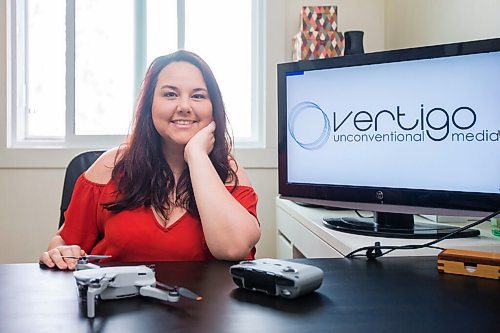 MIKAELA MACKENZIE / WINNIPEG FREE PRESS


Aline Proença, who launched launched Vertigo Unconventional Media last year, poses for a portrait in her home office in Winnipeg on Monday, April 12, 2021. For Isabella Soares story.
Winnipeg Free Press 2020.