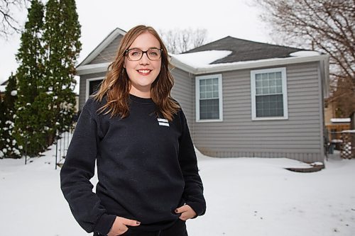 MIKE DEAL / WINNIPEG FREE PRESS
Mackenzie Kolton, in her 20s, who recently bought a single-family home. Despite record sales and rising prices, however, Winnipeg remains one of the few markets where homes are still affordable for first-time buyers. 
See Joel Schlesinger story
210415 - Thursday, April 15, 2021.