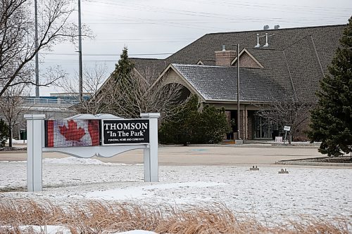 JOHN WOODS / WINNIPEG FREE PRESS
Thompson Funeral Home and cemetery on McGillivray Boulevard in Winnipeg Sunday, April 18, 2021. Police were called to a scene in the cemetery for an injured male on Friday. The male died and the homicide unit is investigating.

Reporter: ?