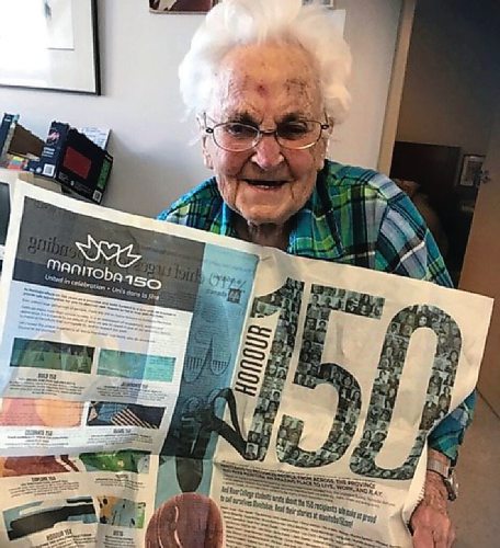 Canstar Community News At 97, Gunvor Larsson is the matriarch of Manitobas Swedish community and was recently named one of the Honour 150, a Manitoba 150 initiative which recognizes the outstanding community work and spirit of 150 Manitobans.