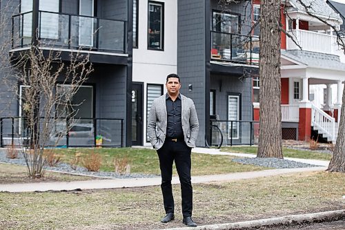 JOHN WOODS / WINNIPEG FREE PRESS
Nigel Furgus, president of Paragon Design Build, is photographed outside one of their recent infill builds on McMillan Avenue in Winnipeg Monday, April 19, 2021. Furgus says last minute changes to the citys residential infill strategy blindsided the industry and would notably restrict development.

Reporter: ?