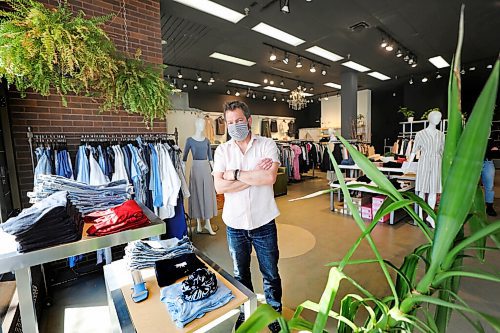 RUTH BONNEVILLE / WINNIPEG FREE PRESS 

BIZ - Danali

Photo of DANALI Clothing store owner,  Aubrey Margolis in his store on Kenaston Blvd. He talks about  decreased capacity limits (from 50 to 33 per cent) effecting small business.  

Reporter: Temur Durrani 

April 19,  2021