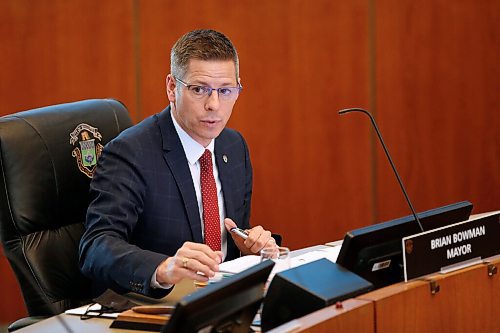 JOHN WOODS / WINNIPEG FREE PRESS
Mayor Brian Bowman speaks at Executive Policy Committee (EPC) at city hall in Winnipeg Wednesday, April 21, 2021. 

Reporter: ?