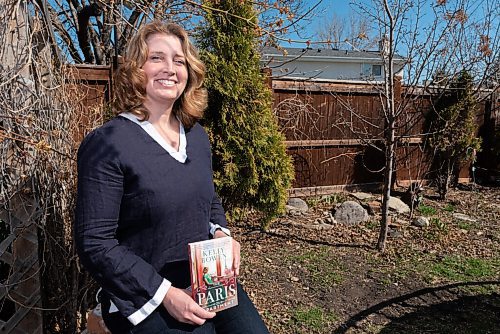 JESSE BOILY  / WINNIPEG FREE PRESS
Local author Kelly Bowen poses for a portrait outside her Southdale home on Thursday. Bowens novel The Paris Apartment, a historical fiction, was recently released. Thursday, April 22, 2021.
Reporter: Ben Sigurdson