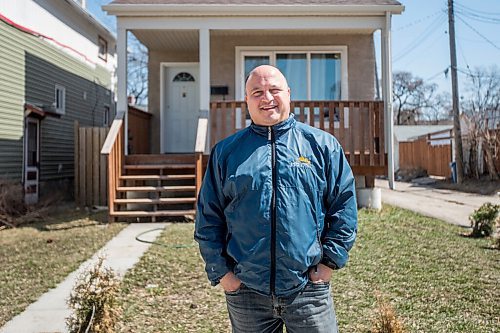 MIKAELA MACKENZIE / WINNIPEG FREE PRESS

Frank Zappia, a realtor for Housing Opportunity Partnership, poses for a portrait in front of a home acquired through tax sales in Winnipeg on Thursday, April 22, 2021. Zappia said he welcomes the idea of giving affordable housing providers first dibs on homes the city acquires through tax sales, since it can be difficult to find lots for affordable homes. For Joyanne story.
Winnipeg Free Press 2020.