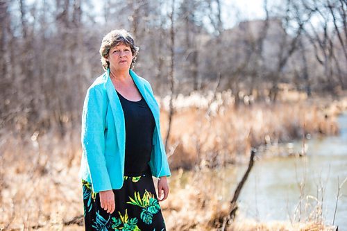 MIKAELA MACKENZIE / WINNIPEG FREE PRESS

Michele Kading, executive director of Save Our Seine, poses for a portrait at Bois des Esprits in Winnipeg on Thursday, April 22, 2021. Kading argues the city should alter its proposed main planning guidelines to protect against any development of parks and open spaces, instead of the current draft plan that sets out rules for how that could occur. For Joyanne story.
Winnipeg Free Press 2020.