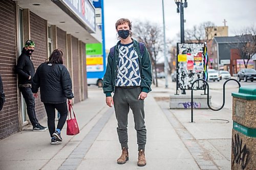 MIKAELA MACKENZIE / WINNIPEG FREE PRESS

Van Penner poses for a portrait in West Broadway in Winnipeg on Monday, April 26, 2021. For Cody story.
Winnipeg Free Press 2020.