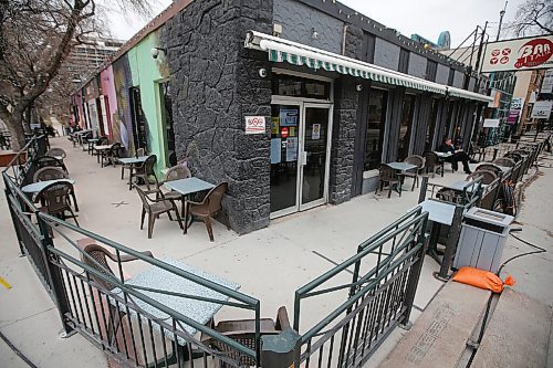 JOHN WOODS / WINNIPEG FREE PRESS
The patio at Bar Italia in Winnipeg Monday, April 26, 2021. 

Reporter: Abas