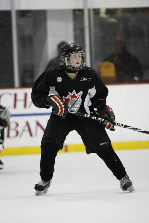 Photos from Pursuit of Excellence hockey academy, local player Alexis Woloschuk for Ashleys feature story  ¤winnipeg free press