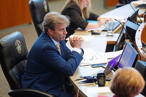 MIKE DEAL / WINNIPEG FREE PRESS
Winnipeg City Councillor Kevin Klein (Charleswood-Tuxedo-Westwood) during council meeting Thursday morning at City Hall.
210429 - Thursday, April 29, 2021.