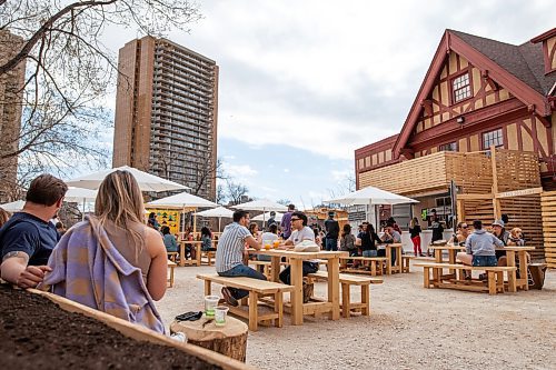 Daniel Crump / Winnipeg Free Press. The Beer Can at the Granite officially opened for the summer at noon on Saturday. May 1, 2021.