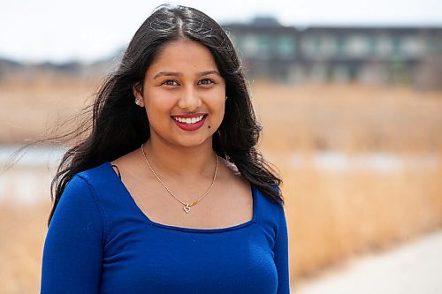 Daniel Crump / Winnipeg Free Press. Khushee Patel is a co-founder of Law And Witness  a program connecting youth interested in law with lawyers, students and professors in the field. May 1, 2021.