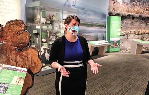 RUTH BONNEVILLE / WINNIPEG FREE PRESS

ENT - Mb Museum CEO

Photo of Dorota Blumczynska being interviewed by FP reporter in the First Nations exhibit on her first day as the CEO of the Manitoba Museum on Monday. 

The story will be running in Tuesday's arts.

Alan Small

May 03, 2021

