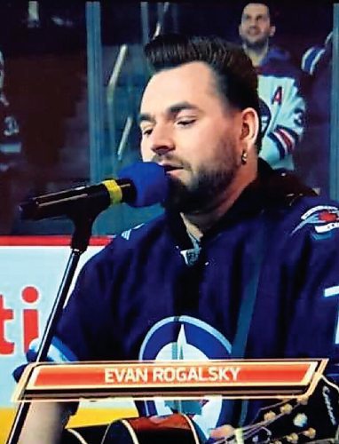 Canstar Community News Evan Rogalsky is an anthem singer for the Winnipeg Jets and a music teacher at John Pritchard School.