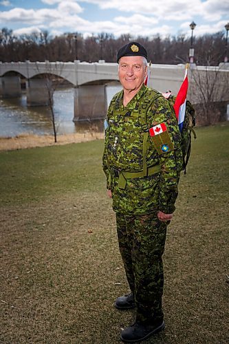 MIKE DEAL / WINNIPEG FREE PRESS
Honourary Col. Bob Williams of the Fort Garry Horse marched 20 km today and will do 20 kn tomorrow to mark the 76th anniversary of the liberation of The Netherlands.
See Kevin Rollason story
210504 - Tuesday, May 04, 2021.