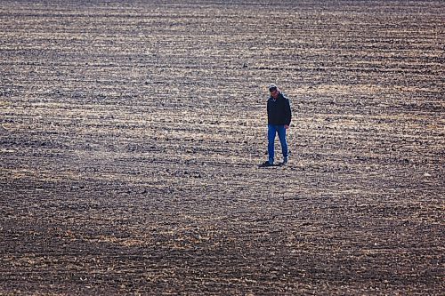 MIKE DEAL / WINNIPEG FREE PRESS
James Kuhl, COO of River Valley Farms, checks out the depth of the hemp seed that was just planted by his farm manager, Wilmar Wiebe, Wednesday morning.
The start of the growing season for hemp hearts at River Valley Farms, which is a few kilometres west of Portage La Prairie, in Bagot.
See Randal King farm-to-table feature story
210505 - Wednesday, May 05, 2021.