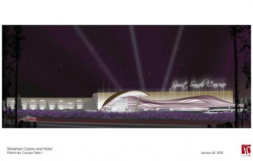 Westman Casino and Hotel Spirit Sands Casino preliminary concept sketch winnipeg free press