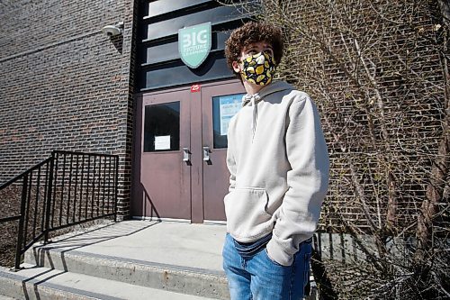 JOHN WOODS / WINNIPEG FREE PRESS
Maples MET school student Zachary Ireland is photographed outside the school on Jefferson in Winnipeg Monday, May 10, 2021. 

Reporter: Abas