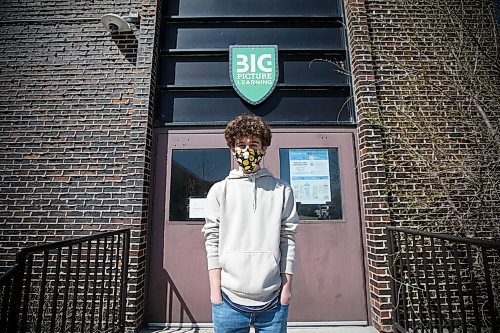 JOHN WOODS / WINNIPEG FREE PRESS
Maples MET school student Zachary Ireland is photographed outside the school on Jefferson in Winnipeg Monday, May 10, 2021. 

Reporter: Abas