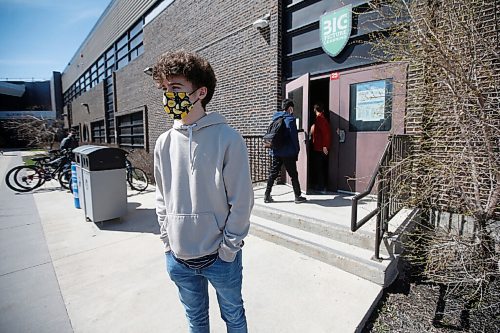 JOHN WOODS / WINNIPEG FREE PRESS
Maples MET school student Zachary Ireland is photographed outside the school on Jefferson in Winnipeg Monday, May 10, 2021. 

Reporter: Abas