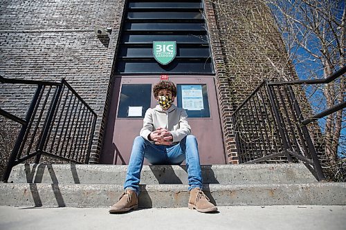 JOHN WOODS / WINNIPEG FREE PRESS
Maples MET school student Zachary Ireland is photographed outside the school on Jefferson in Winnipeg Monday, May 10, 2021. 

Reporter: Abas