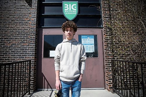 JOHN WOODS / WINNIPEG FREE PRESS
Maples MET school student Zachary Ireland is photographed outside the school on Jefferson in Winnipeg Monday, May 10, 2021. 

Reporter: Abas