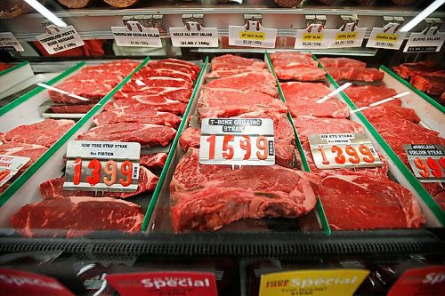 JOHN WOODS / WINNIPEG FREE PRESS
Meat is displayed at the deli counter at Food Fare on Portage Ave in Winnipeg Wednesday, May 12, 2021. Despite the pandemic and high prices meat is in high demand.

Reporter: Durrani