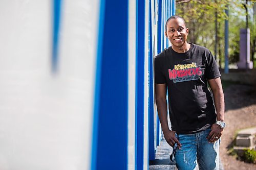 MIKAELA MACKENZIE / WINNIPEG FREE PRESS

Chris Sharpe, one of the local organizers of the first-ever International Indigenous Hip Hop Awards Show, poses for a portrait at The Forks in Winnipeg on Tuesday, May 18, 2021. For Ben Waldman story.
Winnipeg Free Press 2020.