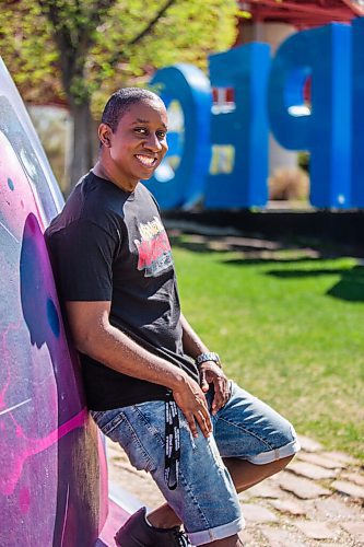 MIKAELA MACKENZIE / WINNIPEG FREE PRESS

Chris Sharpe, one of the local organizers of the first-ever International Indigenous Hip Hop Awards Show, poses for a portrait at The Forks in Winnipeg on Tuesday, May 18, 2021. For Ben Waldman story.
Winnipeg Free Press 2020.