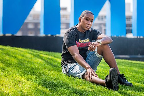 MIKAELA MACKENZIE / WINNIPEG FREE PRESS

Chris Sharpe, one of the local organizers of the first-ever International Indigenous Hip Hop Awards Show, poses for a portrait at The Forks in Winnipeg on Tuesday, May 18, 2021. For Ben Waldman story.
Winnipeg Free Press 2020.