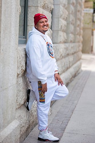 MIKAELA MACKENZIE / WINNIPEG FREE PRESS

Sal Ibrahim (aka Sly Skeeta), who is nominated for Breakthrough Artist of the year at this years International Indigenous Hip Hop Awards show, poses for a portrait in downtown Winnipeg on Tuesday, May 18, 2021. For Ben Waldman story.
Winnipeg Free Press 2020.